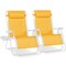 Best Choice Products Set of 2 Extra Wide Zero Gravity Lounge Chair Recliners w/ Cup Holder